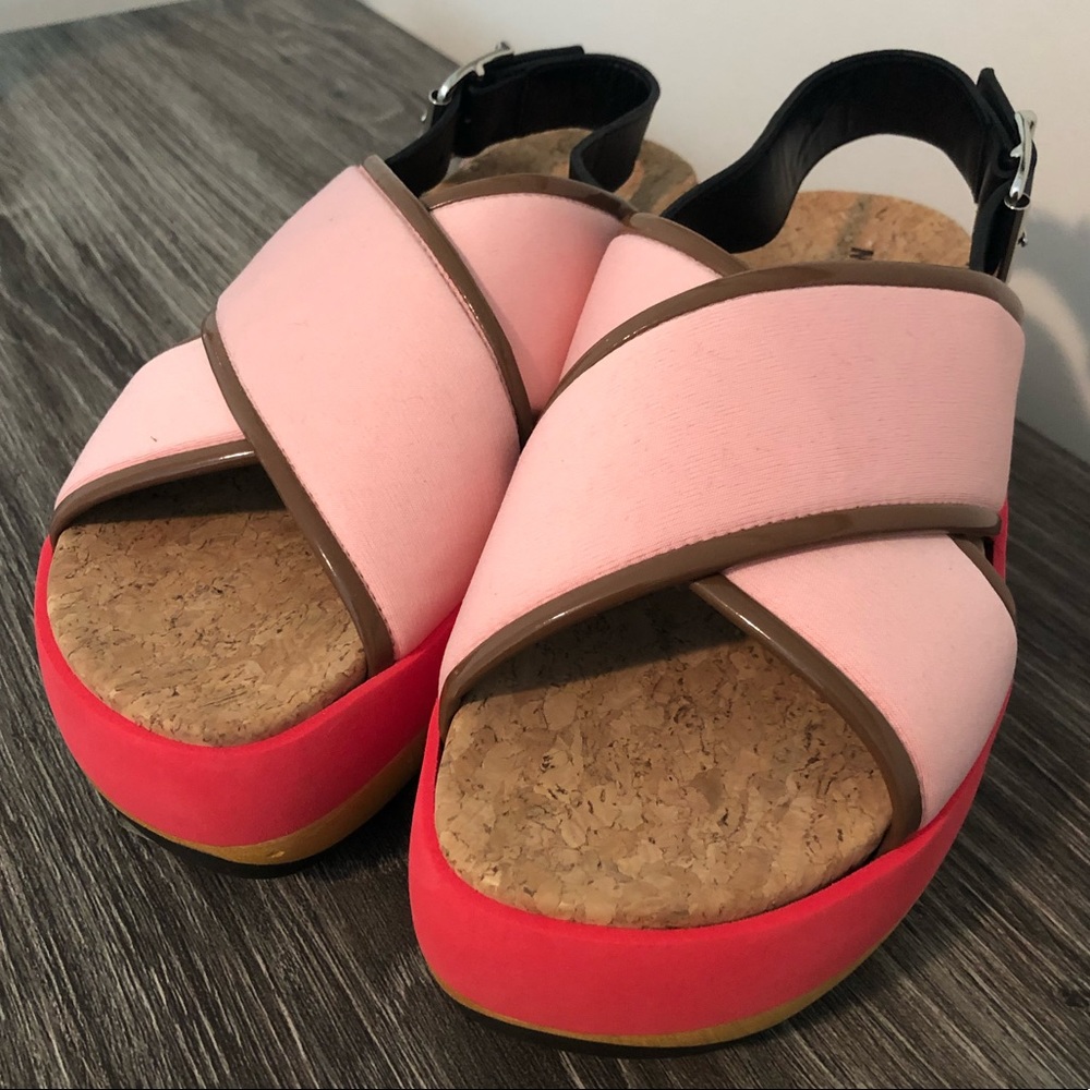 Marni Criss-cross Wedge Sandals - Picture 13 of 13